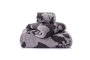 Mijolnir Juego de toallas Zebra de 3 piezas Gris y Negro